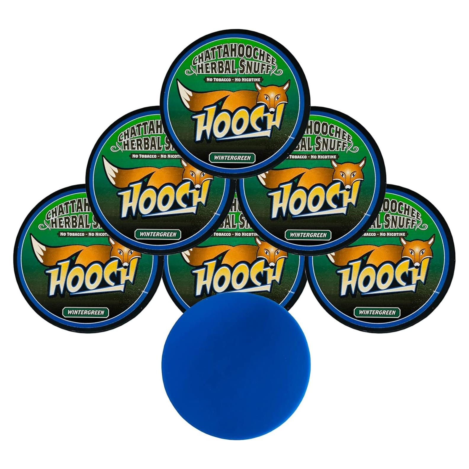 Hooch Herbal Snuff Corte Fino Invierno Verde 6 Latas + Funda Azul