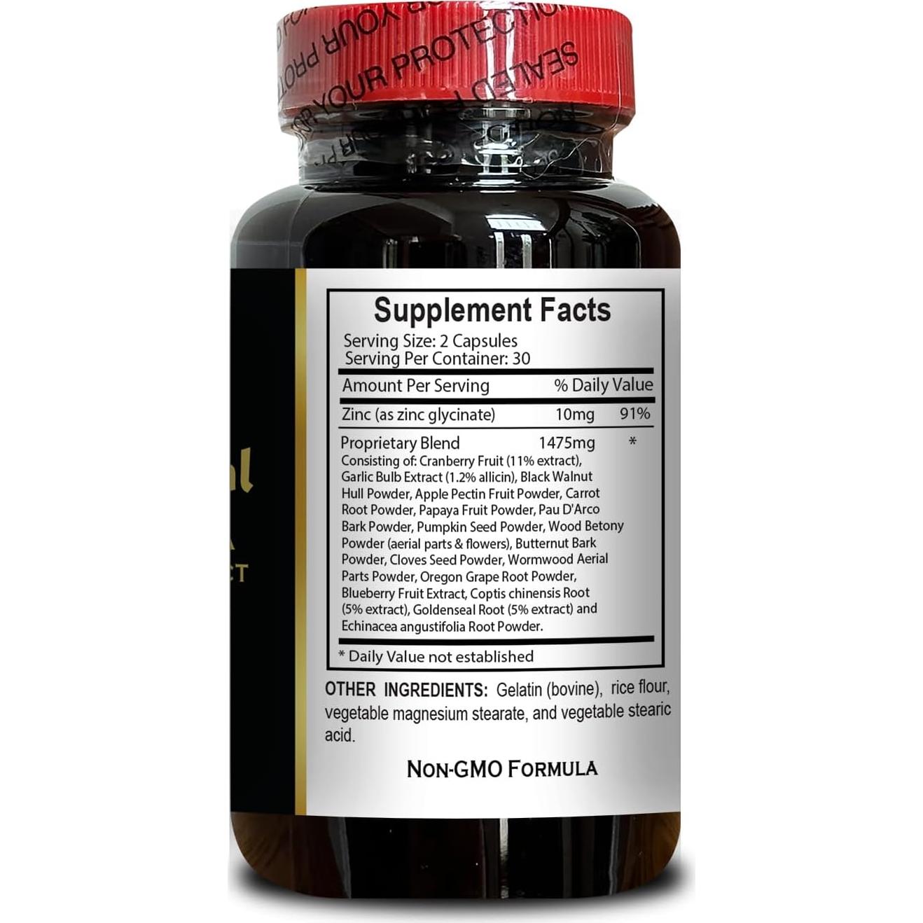 Complejo de Parásitos Vitalabs - 60 Cápsulas - Salud Digestiva