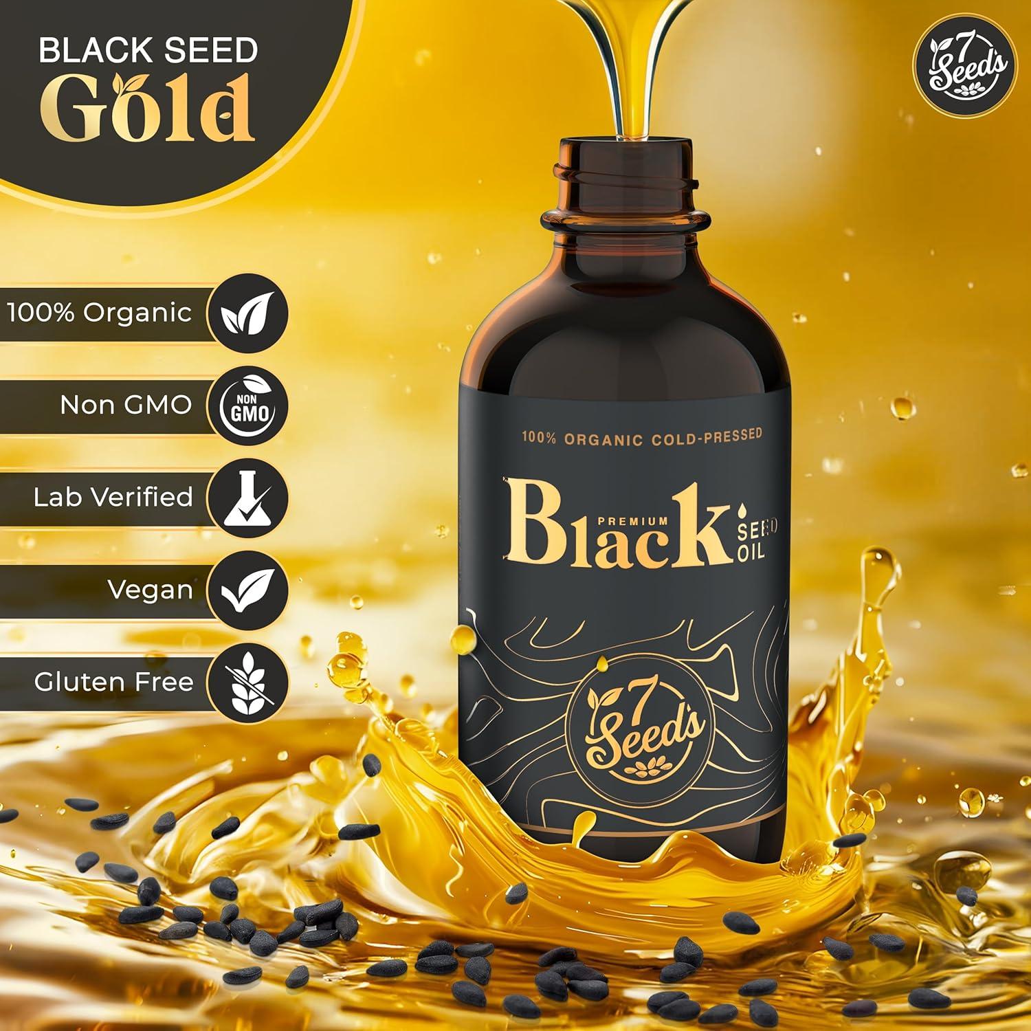 Aceite de Semilla Negra 7 Seeds 120ml - Soporte Inmunológico y Salud