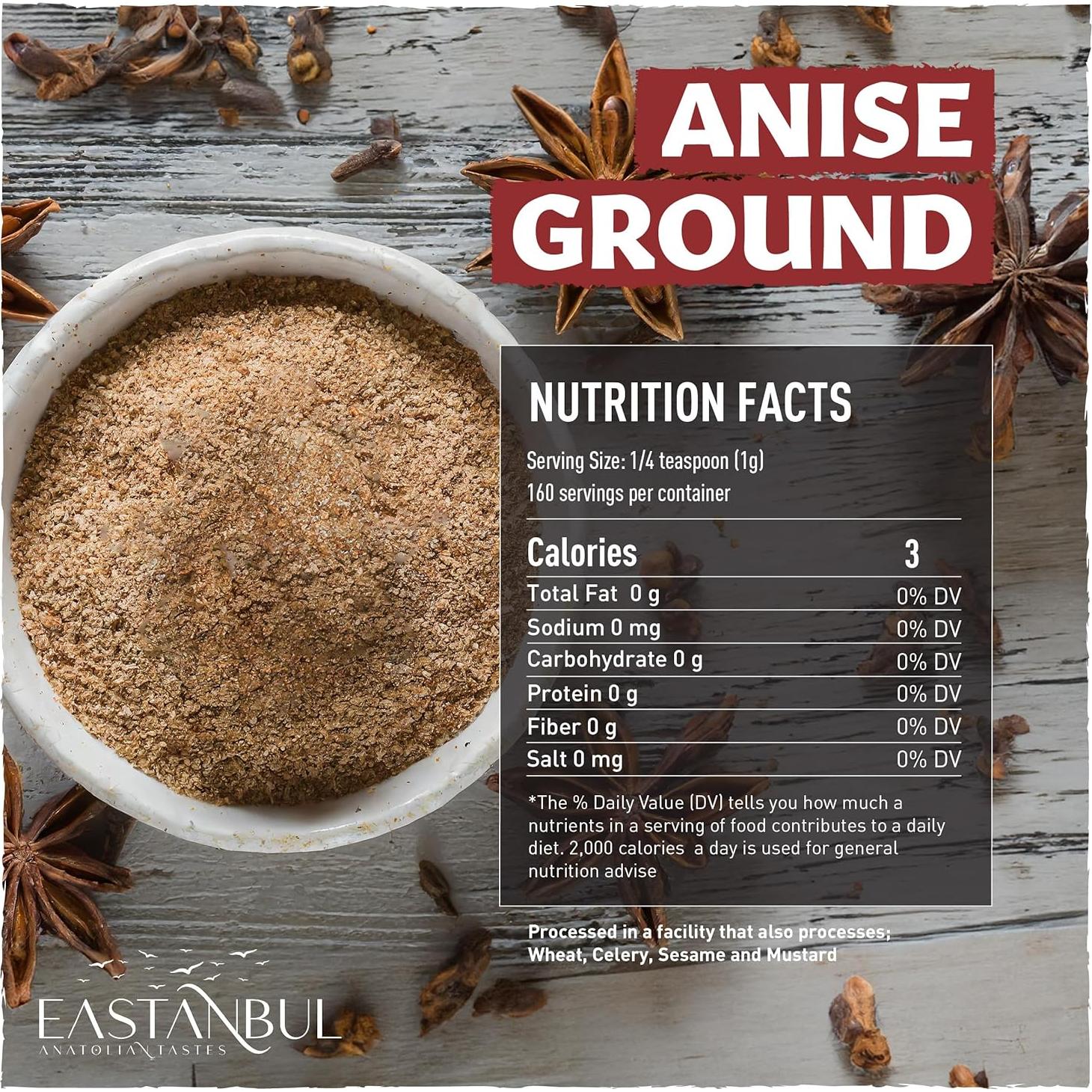 Anís Molido Eastanbul 160g - Sabor Dulce y Aromático