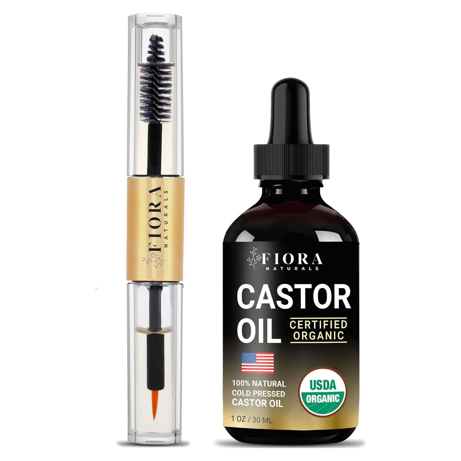 Aceite de Ricino Orgánico Fiora Naturals 30ml Prensado en Frío