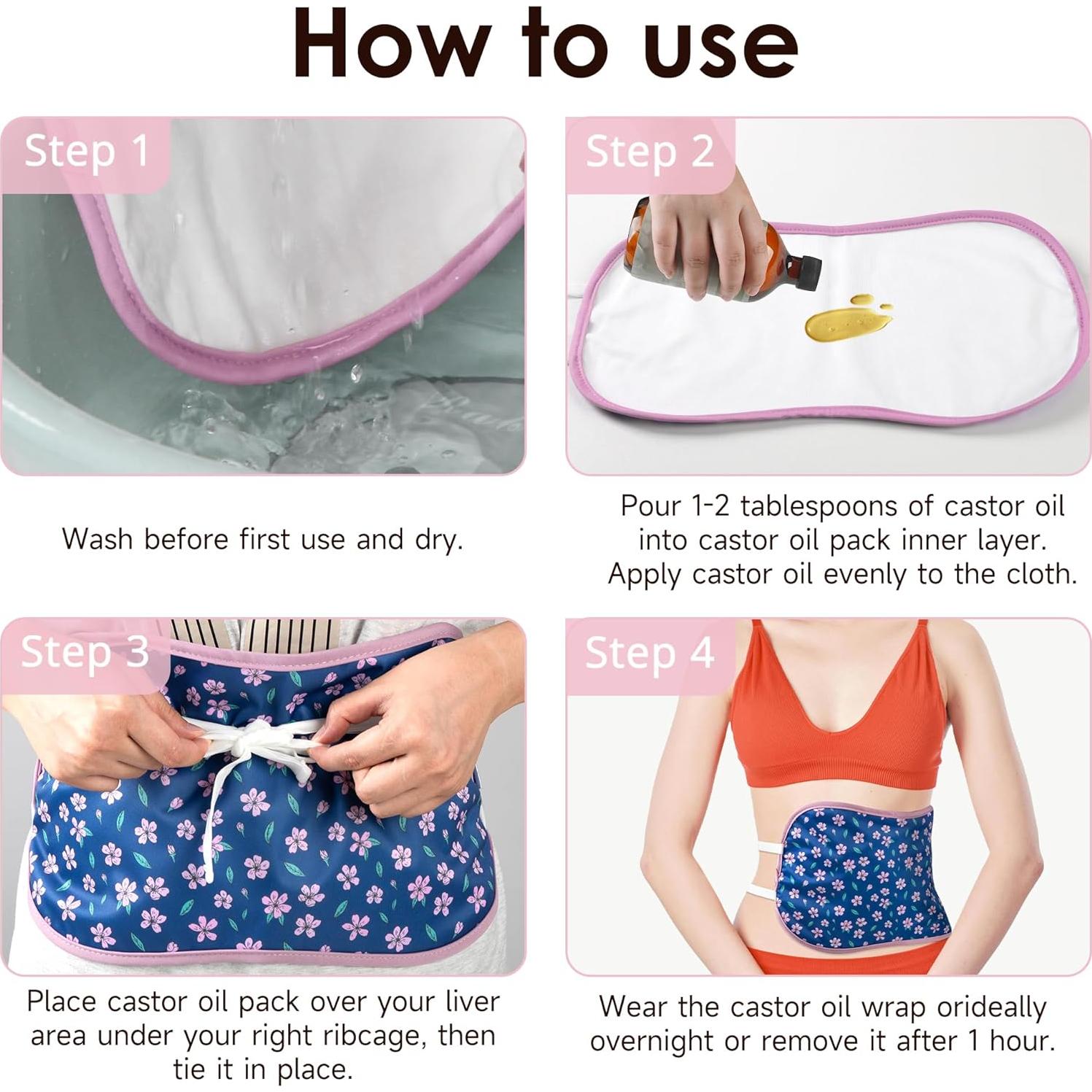 Envoltura de Aceite de Ricino Wegreeco Cereza Reutilizable 1Pc