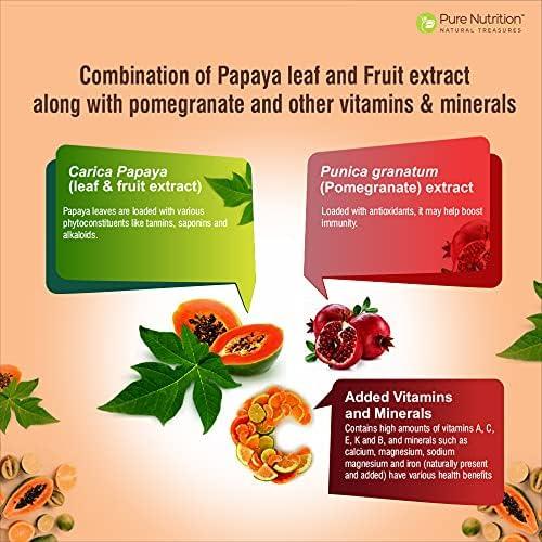 Nutrición Pura Papaya Completa 120 Caps | Extracto Natural