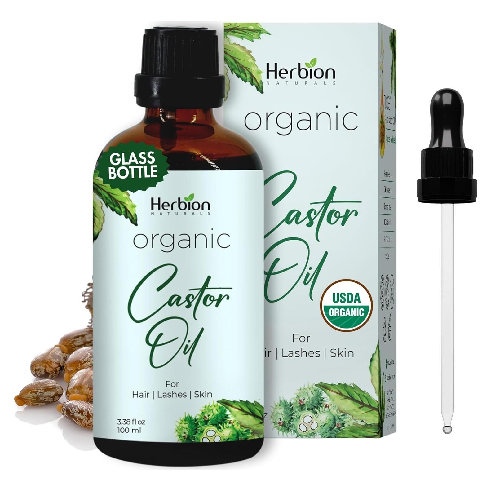 Aceite de Ricino Orgánico Herbion 100% Puro 100 ml