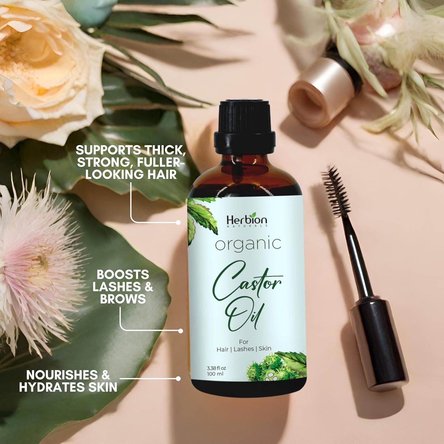 Aceite de Ricino Orgánico Herbion 100% Puro 100 ml