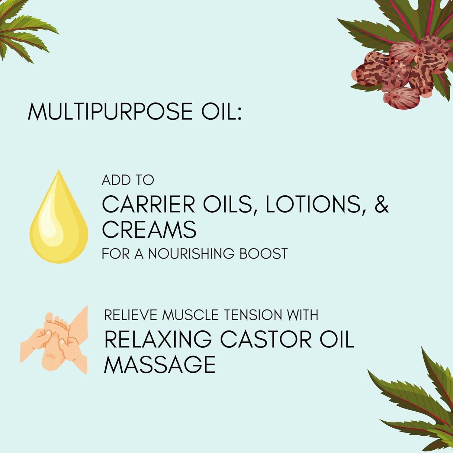 Aceite de Ricino Orgánico Herbion 100% Puro 100 ml