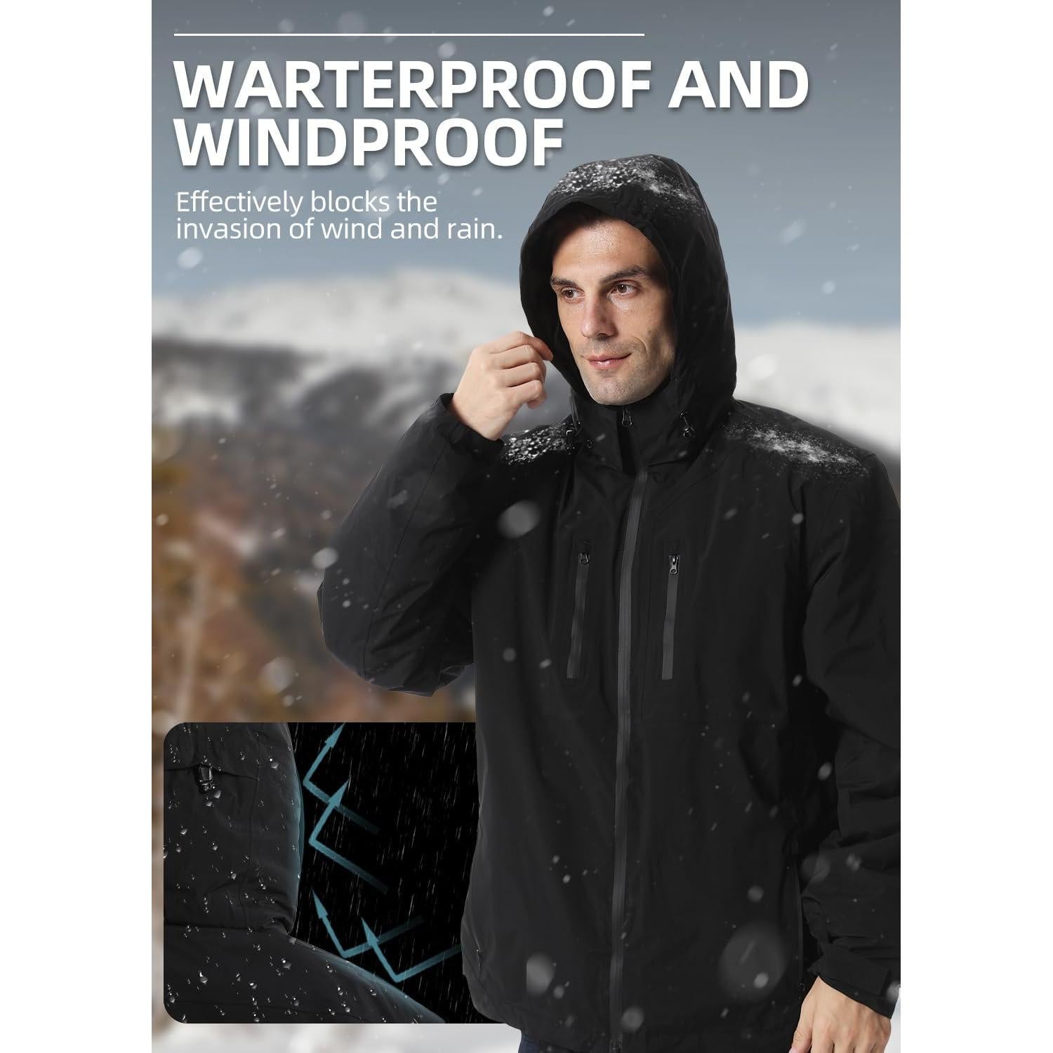 Chaqueta Calefaccionada SAVIOR HEAT Hombre Impermeable 10h