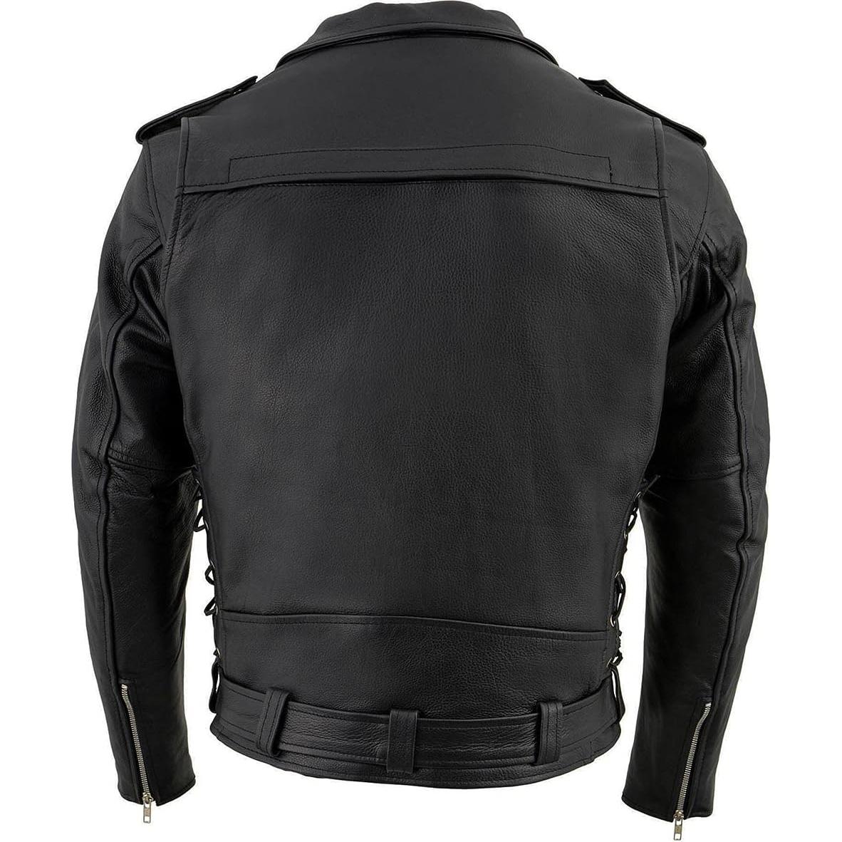 Chaqueta de Cuero para Hombre Milwaukee Leather LKM1775 Negra