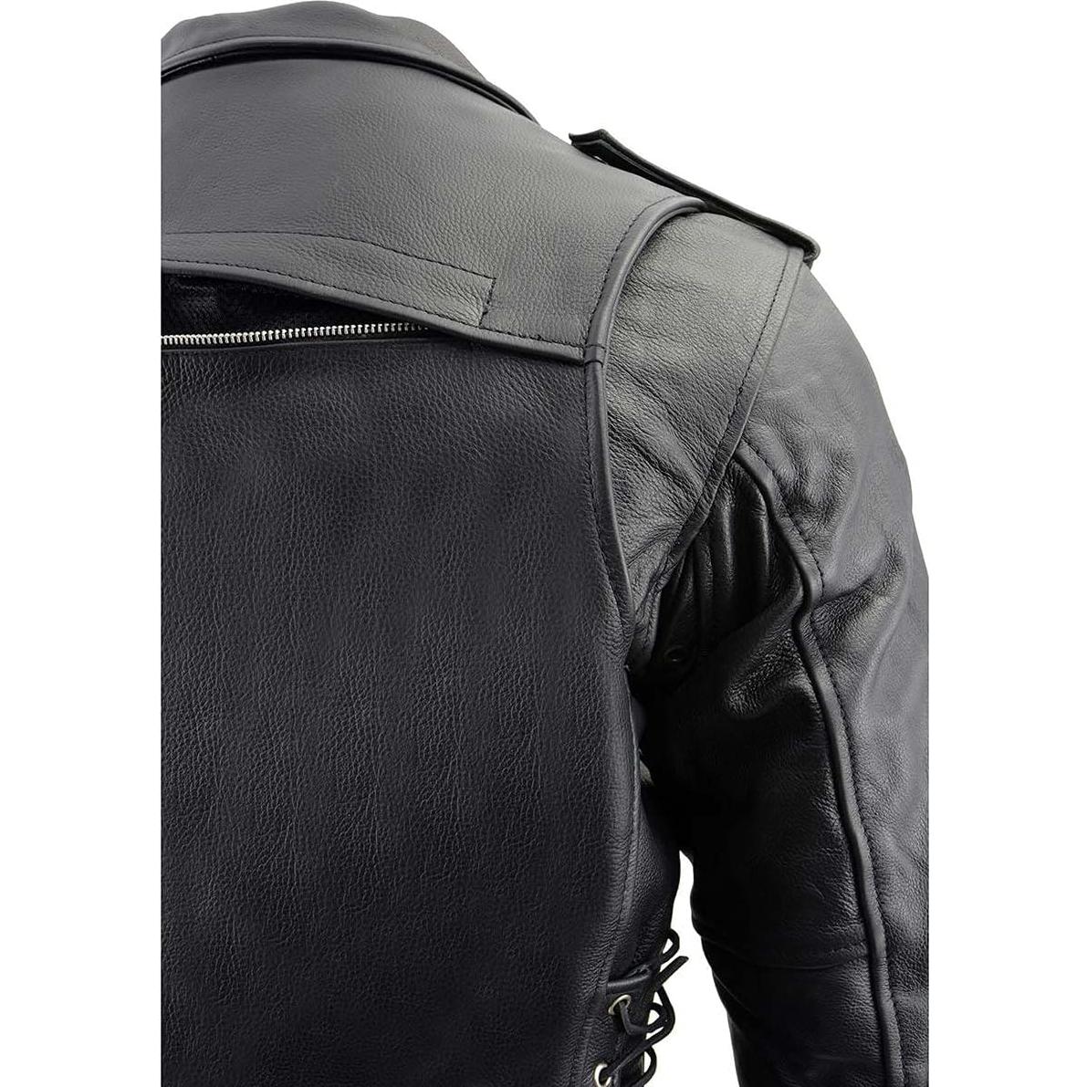 Chaqueta de Cuero para Hombre Milwaukee Leather LKM1775 Negra