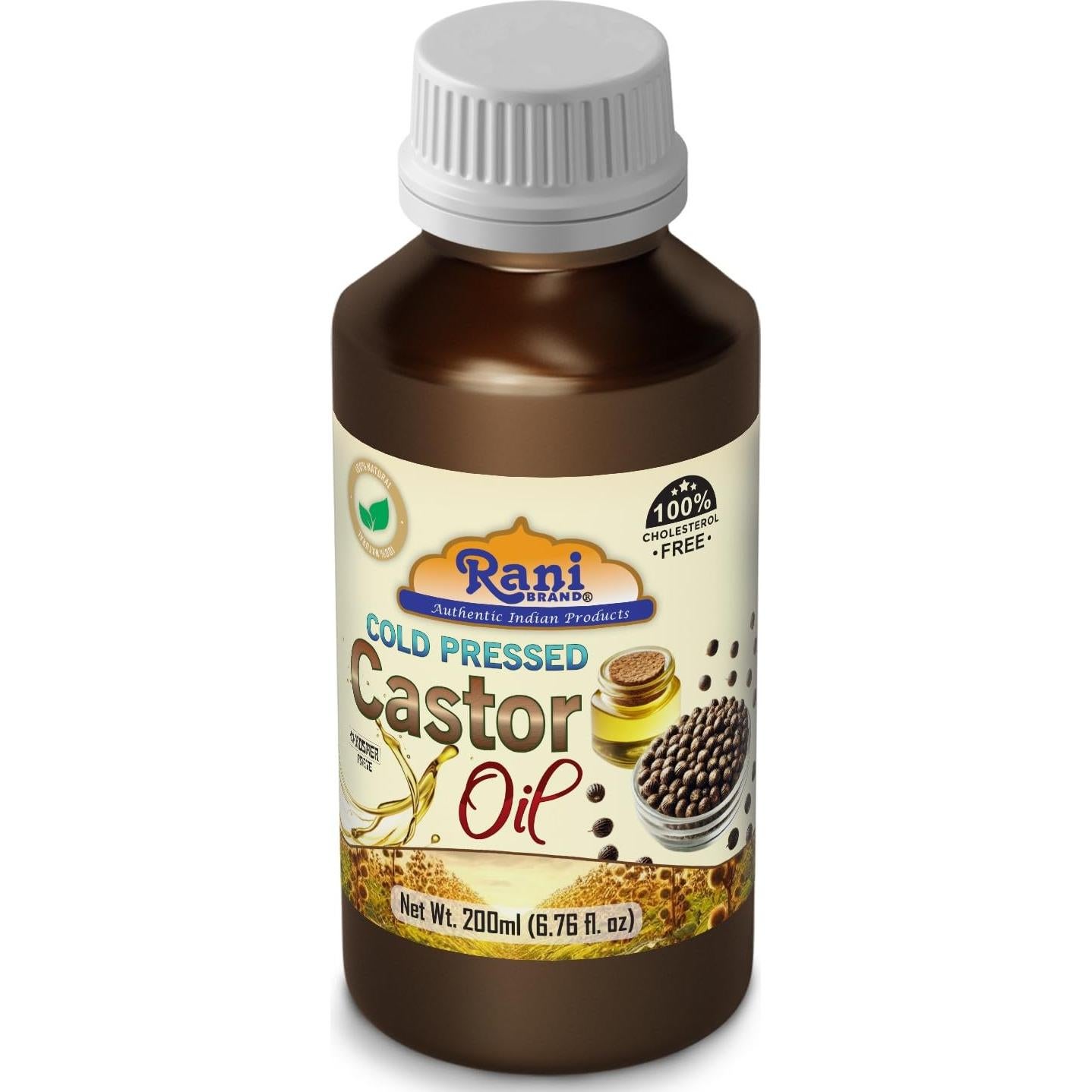 Aceite de Ricino Rani 200ml Prensado en Frío 100% Natural