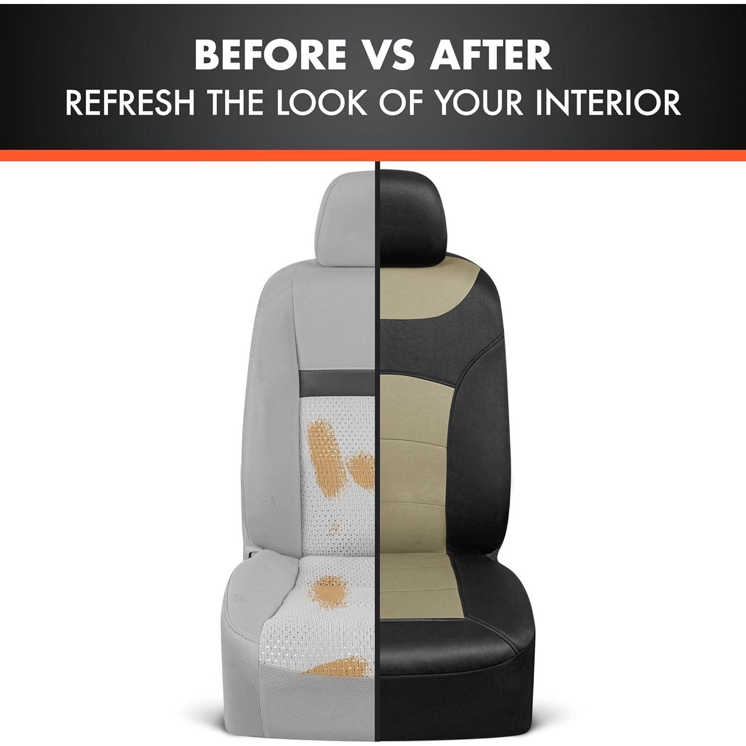 Cubiertas de Asientos BDK Turismo Beige Completo para Auto