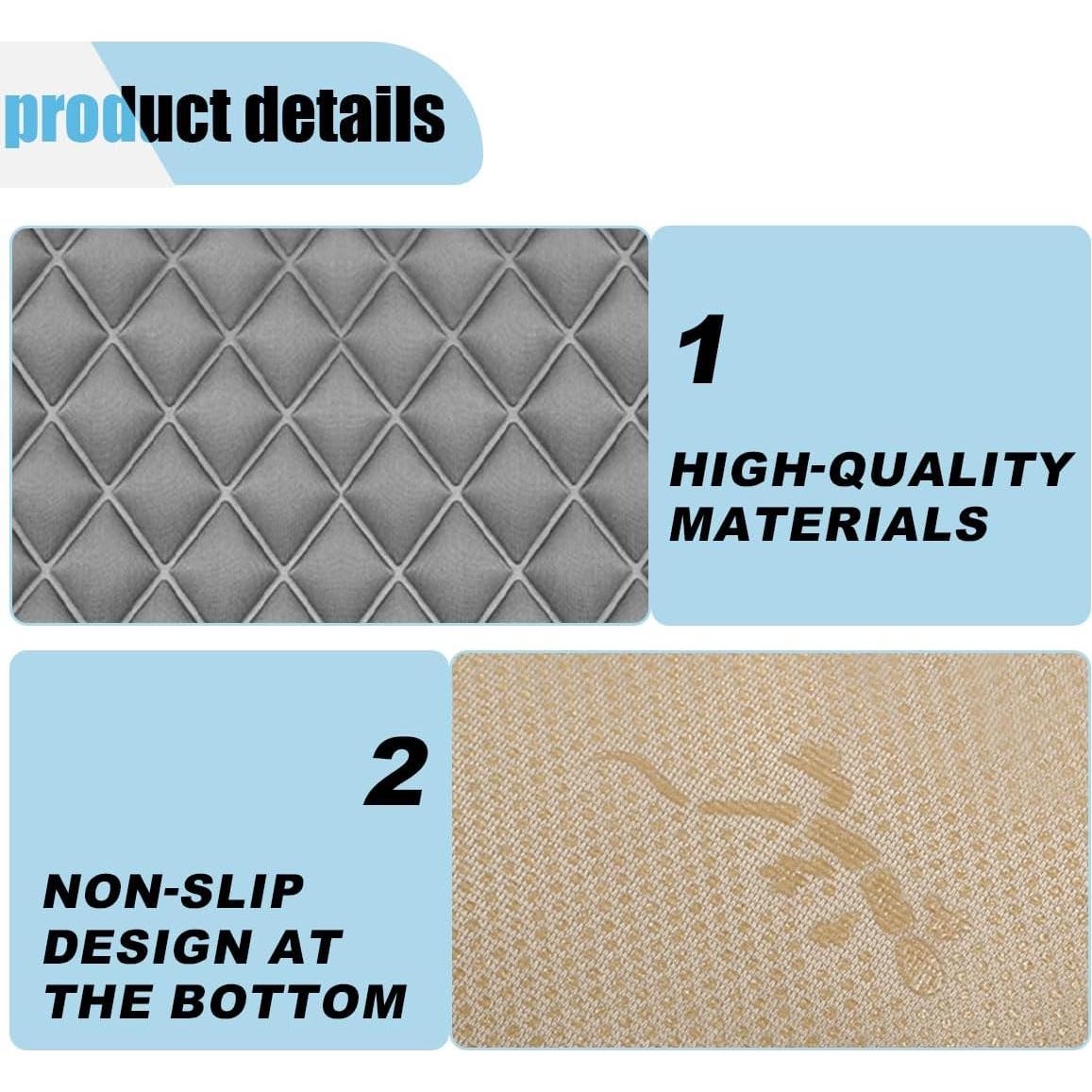 Funda de Asiento de Coche Transpirable BDZMC Universal Gris