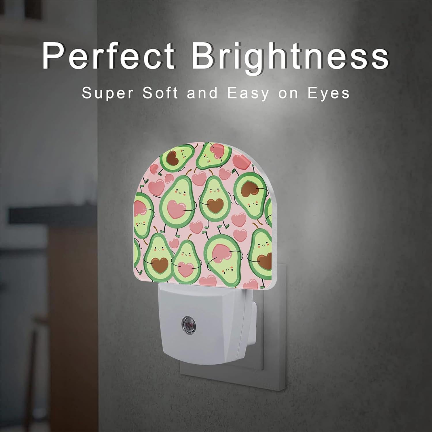 Luz Nocturna LED Sndheke Corazón Rosa con Sensor Automático 0.5W