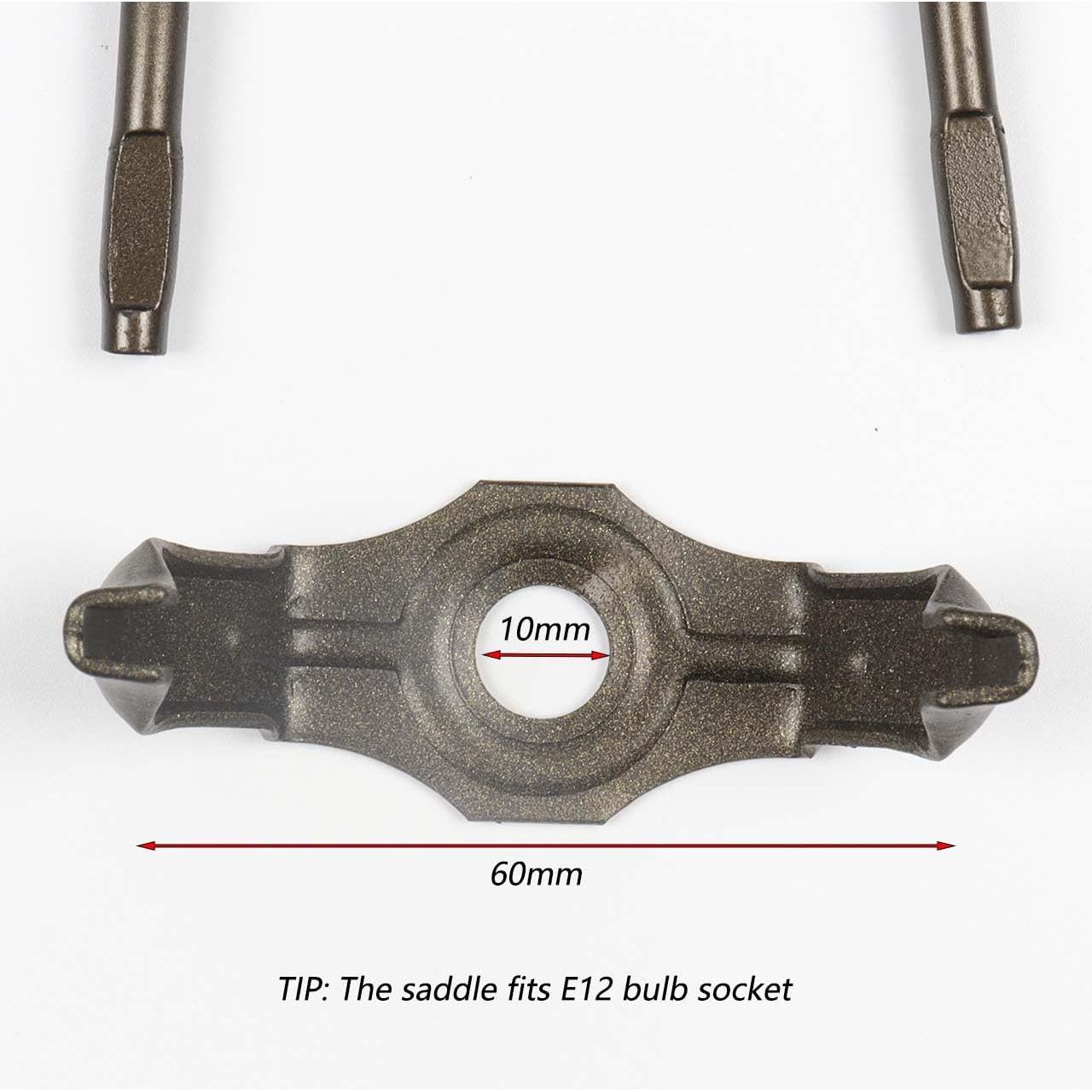 Soporte de Pantalla de Lámpara Bieye SS010 Bronce 11.43 cm