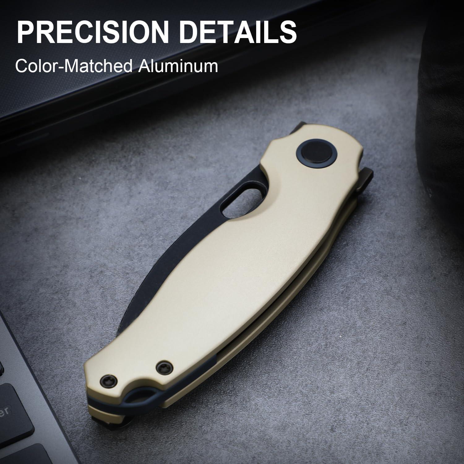 Cuchillo de bolsillo Kizer Seagull EDC 7.47 cm Aluminio Plegable