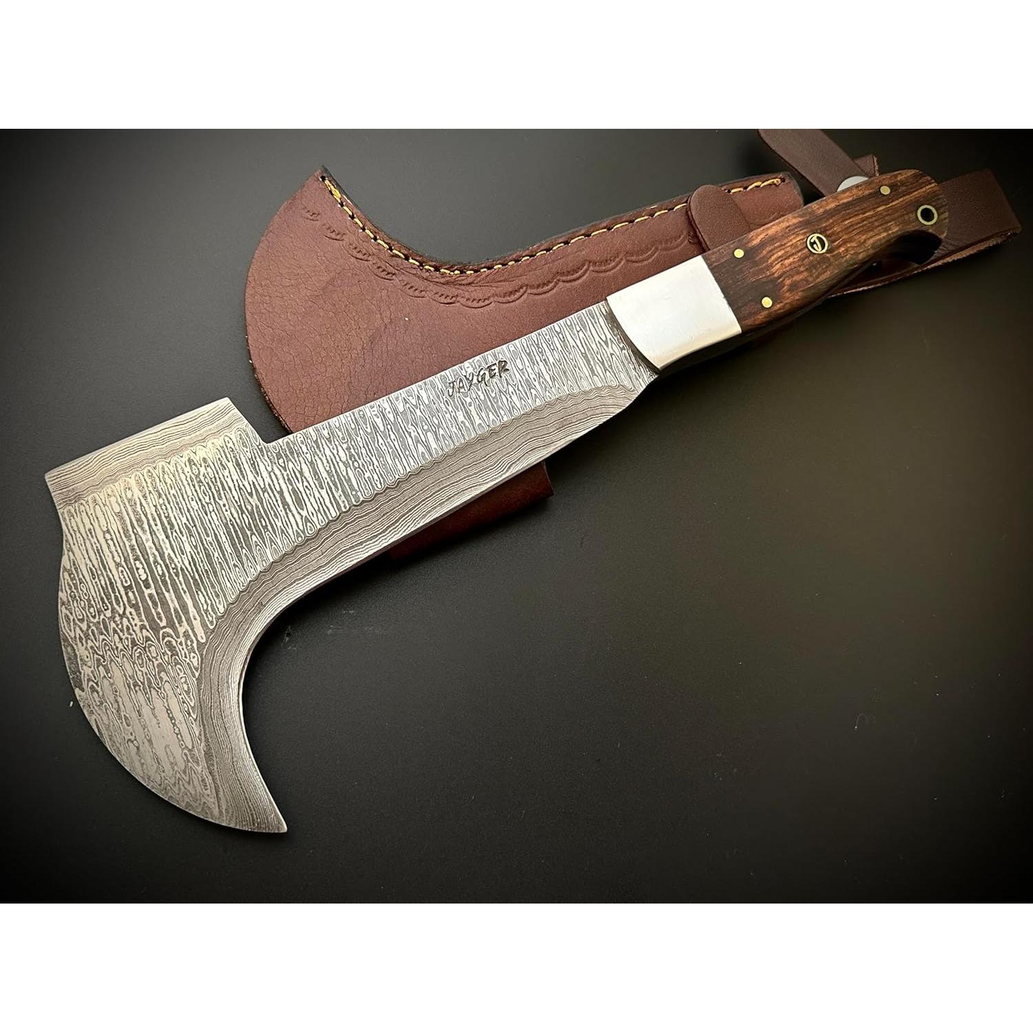 Machete Billhook Jayger de Acero Damasco 30.48 cm con Funda