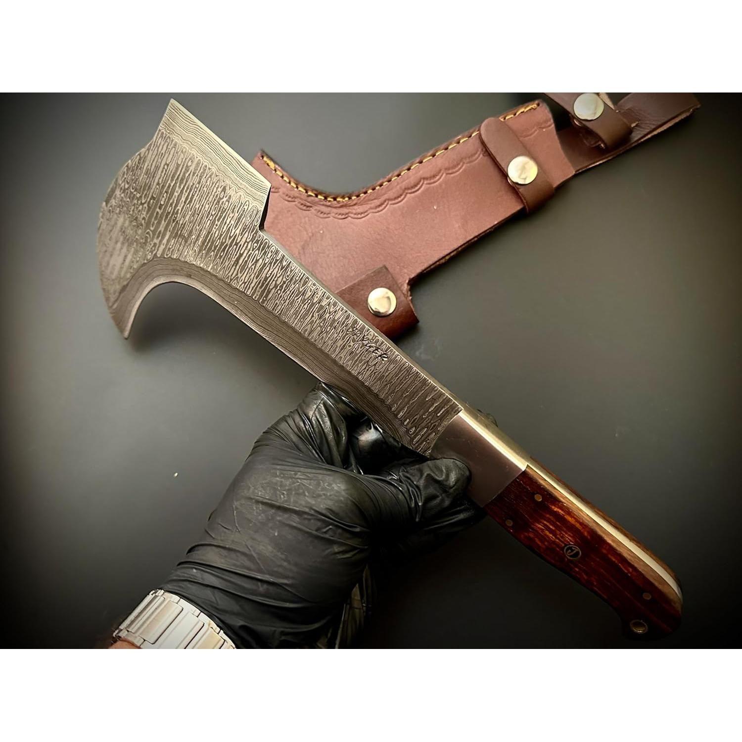 Machete Billhook Jayger de Acero Damasco 30.48 cm con Funda