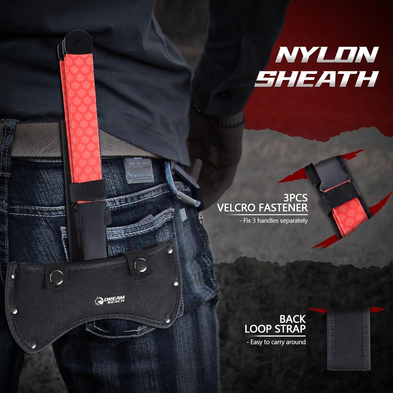 Juego de Hachas de Lanzamiento Dream Reach 3PCS Doble Cara