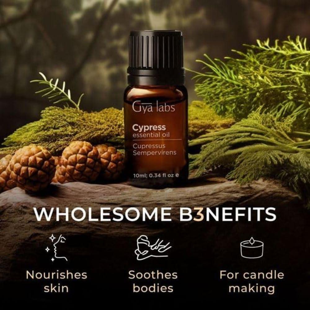 Set de Aceites Esenciales Gya Labs: Ciprés 10ml y Pera 30ml