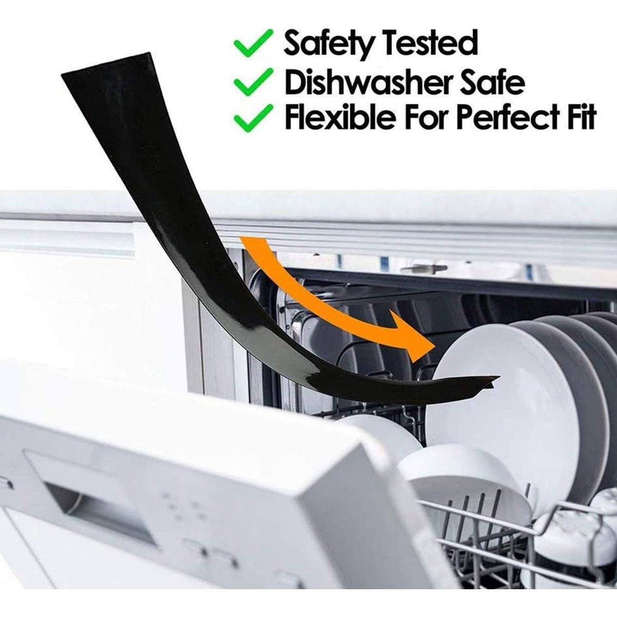 Cubierta de Grietas de Silicona HELESIN 53.34cm Negra - 2 Piezas