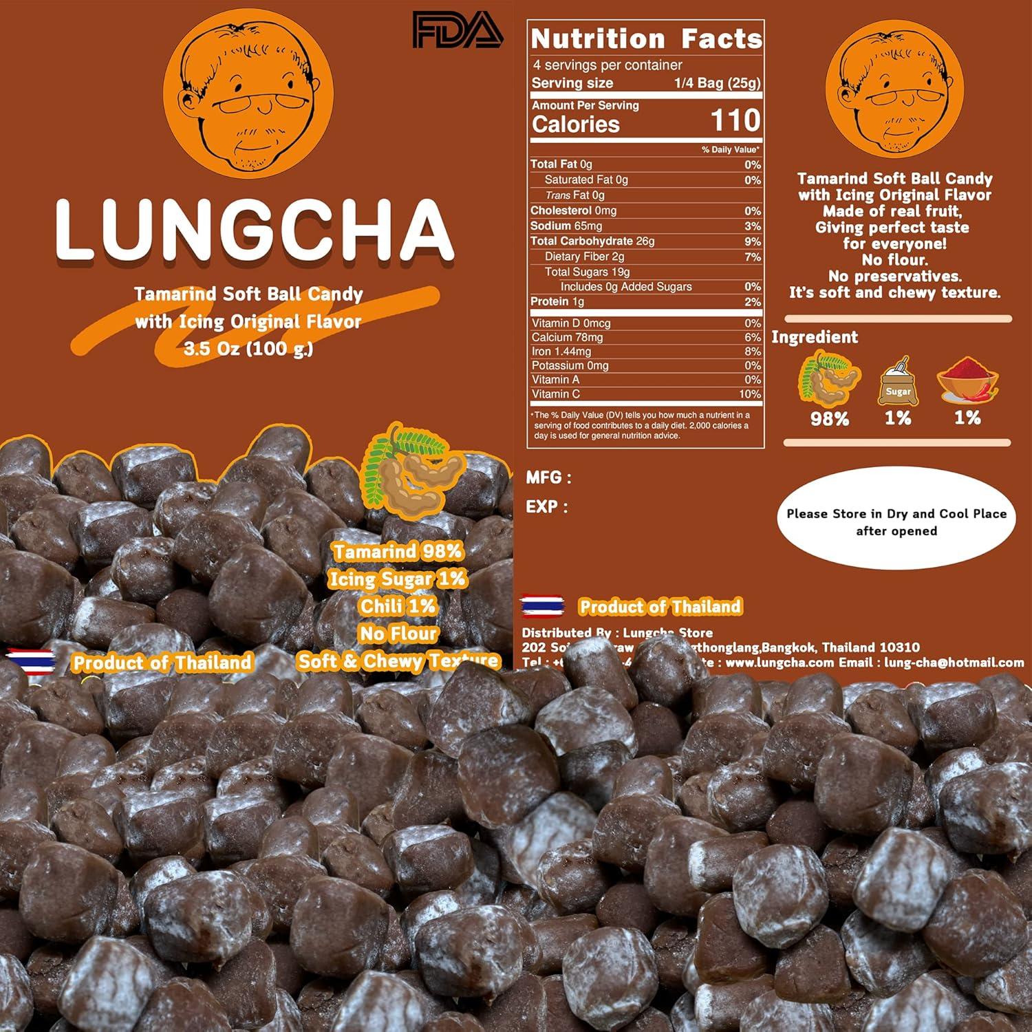Dulce Picante de Tamarindo Lungcha 200 g Sin Semillas