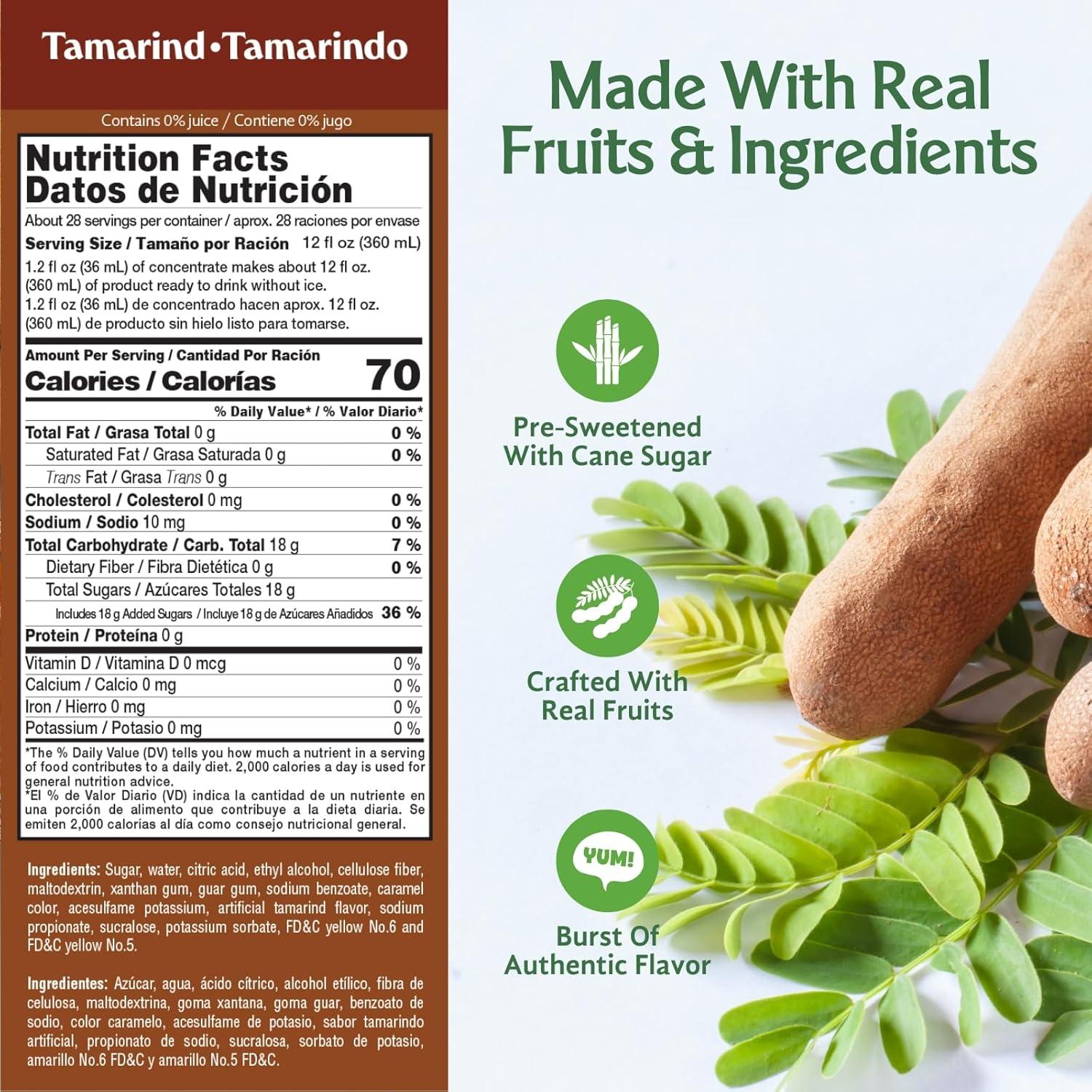 Mezcla de Bebida de Tamarindo Frutiva 1000ml - Hecho en México