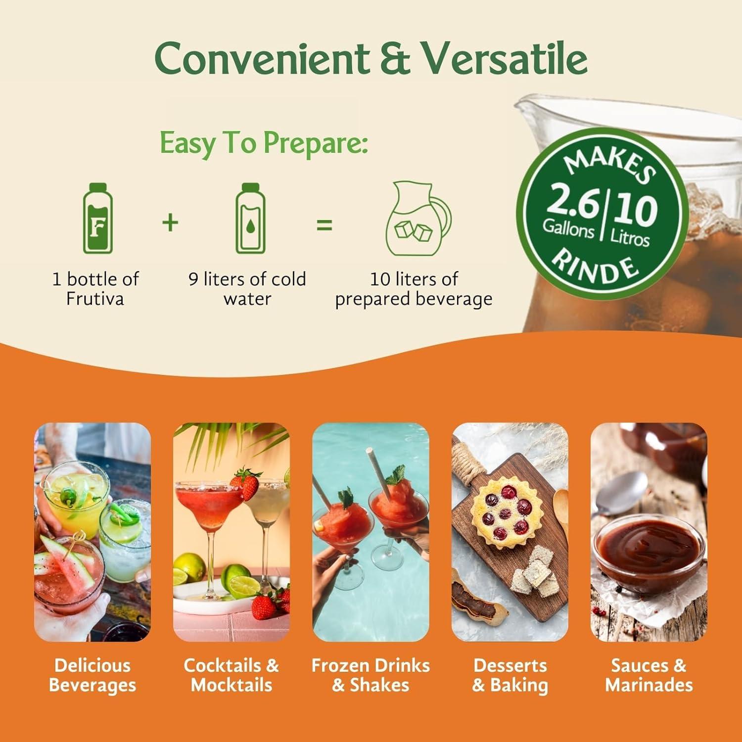 Mezcla de Bebida de Tamarindo Frutiva 1000ml - Hecho en México