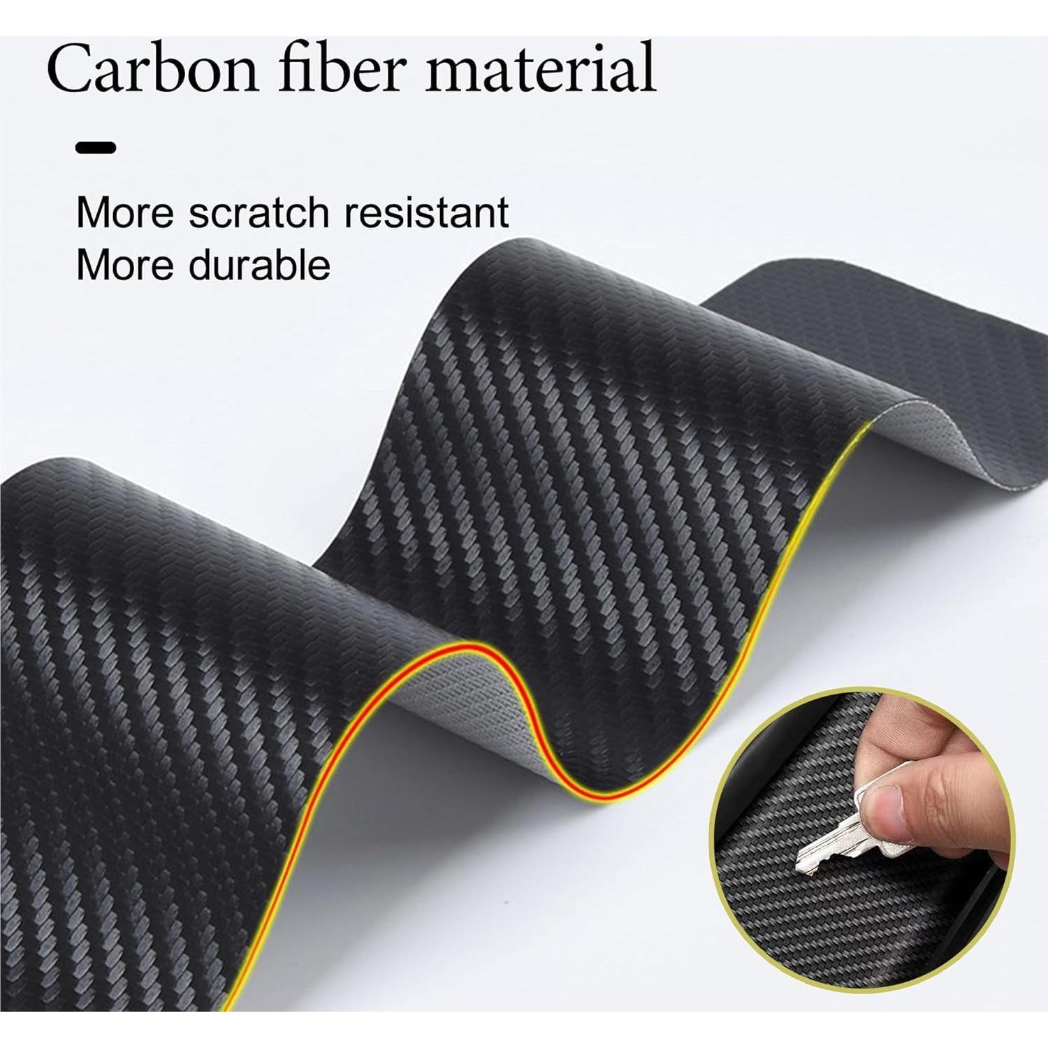 Protectores de umbral de puerta HOCHESLO fibra carbono 5 piezas