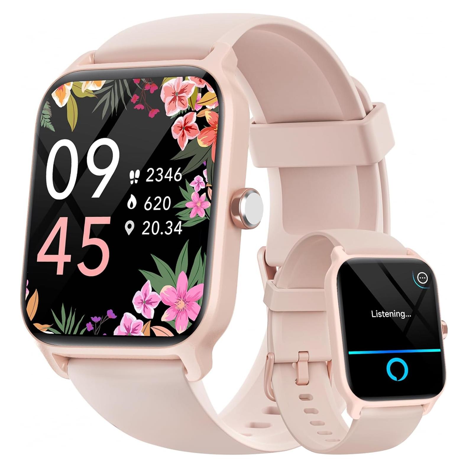 Reloj Inteligente Fitpolo Rosa 1.8" HD Bluetooth IP68