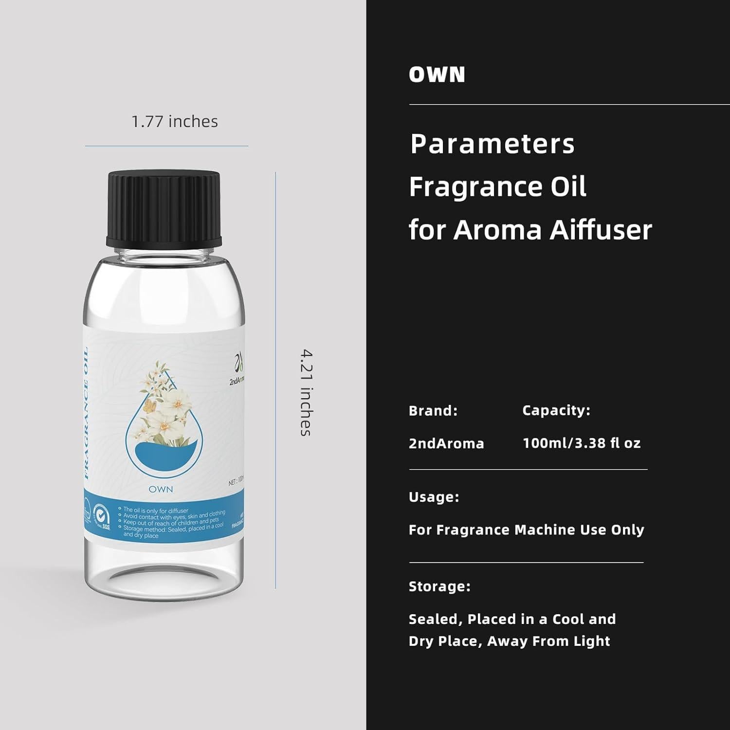 Aceite Difusor Aromático 100ml 2nd Aroma Propio - Notas Amaderadas