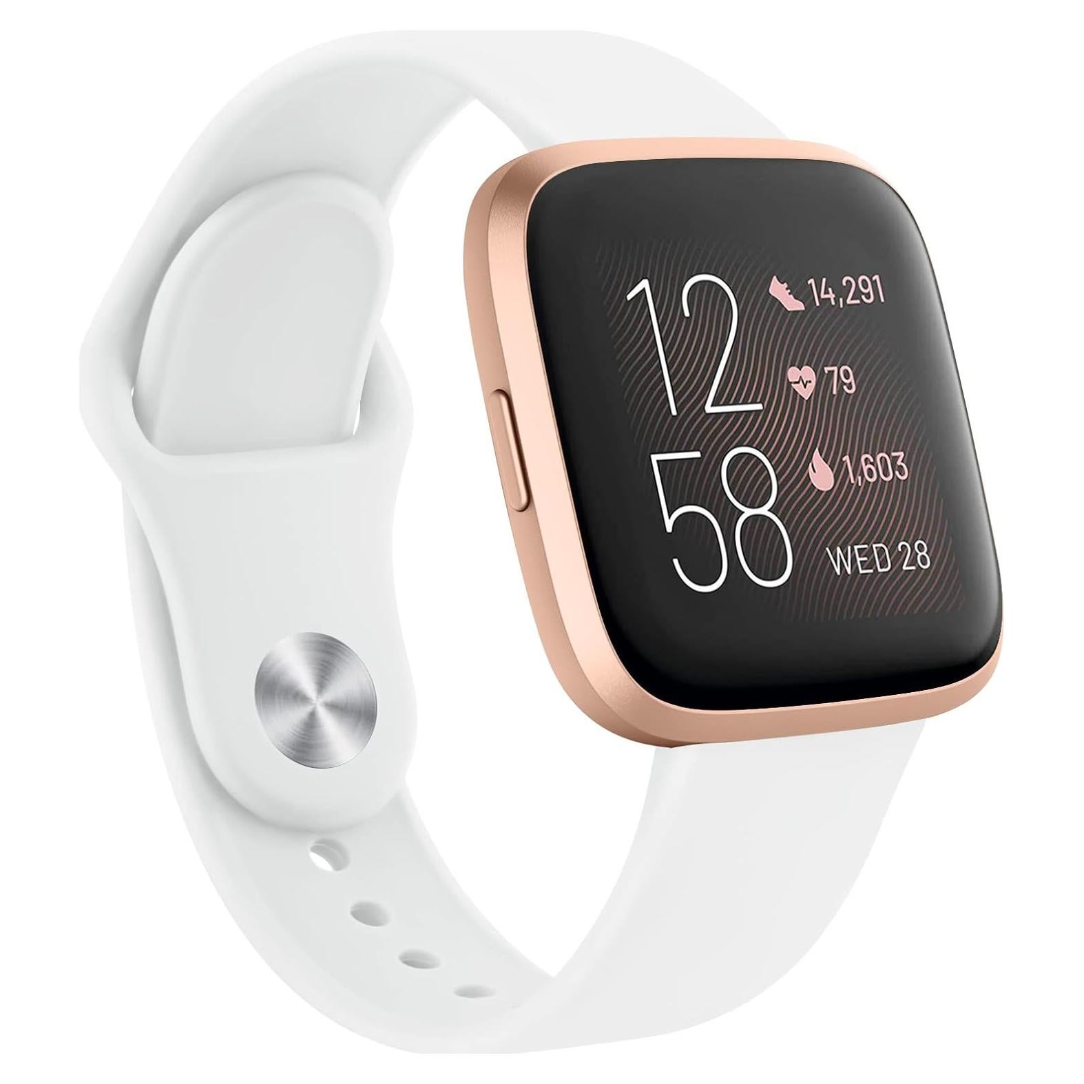 Bandas de Silicona AK para Fitbit Versa 2 - Color Blanco