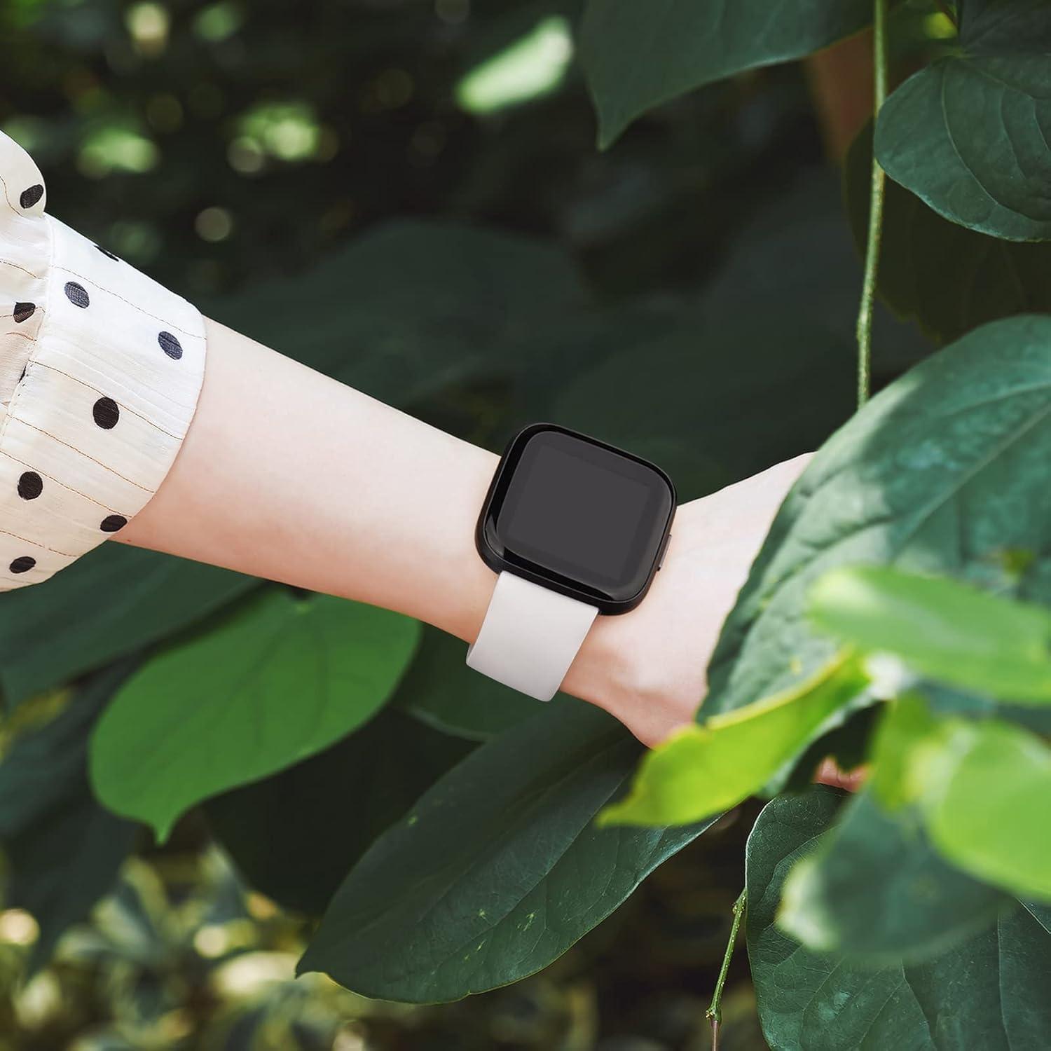 Bandas de Silicona AK para Fitbit Versa 2 - Color Blanco