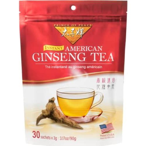 Té Instantáneo Príncipe de la Paz Ginseng Americano 30 Bolsitas