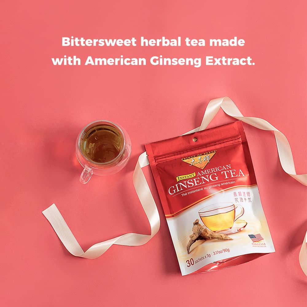 Té Instantáneo Príncipe de la Paz Ginseng Americano 30 Bolsitas