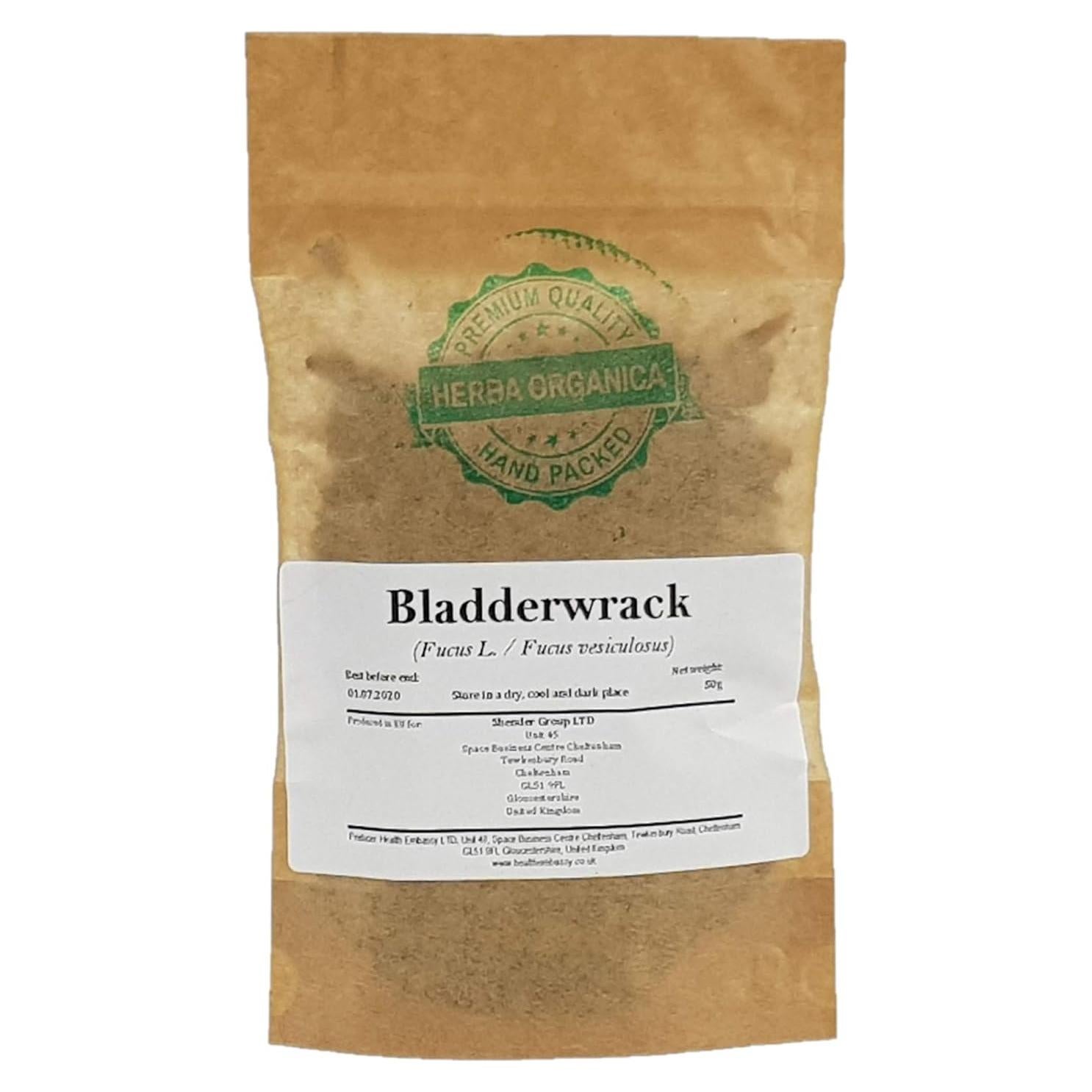 Té Herbal Bladderwrack Herba Orgánica 50g - Sabor Natural
