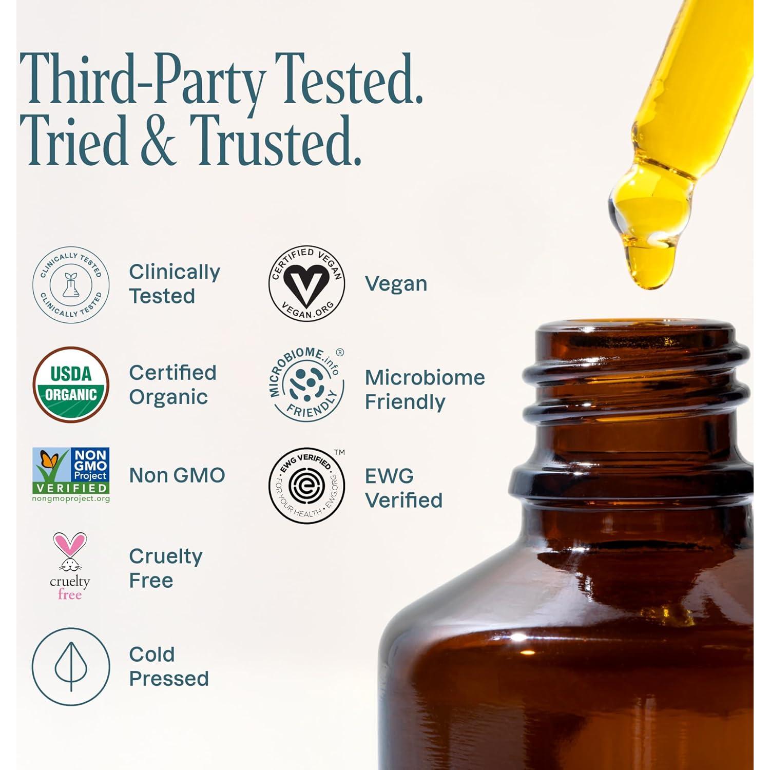 Aceite de Jojoba Orgánico Cliganic 946ml 100% Puro Prensado en Frío