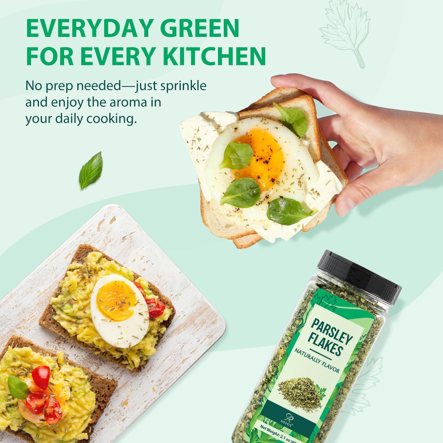 Hojuelas de Perejil Secas Soeos 60g - Sabor Fresco y Natural