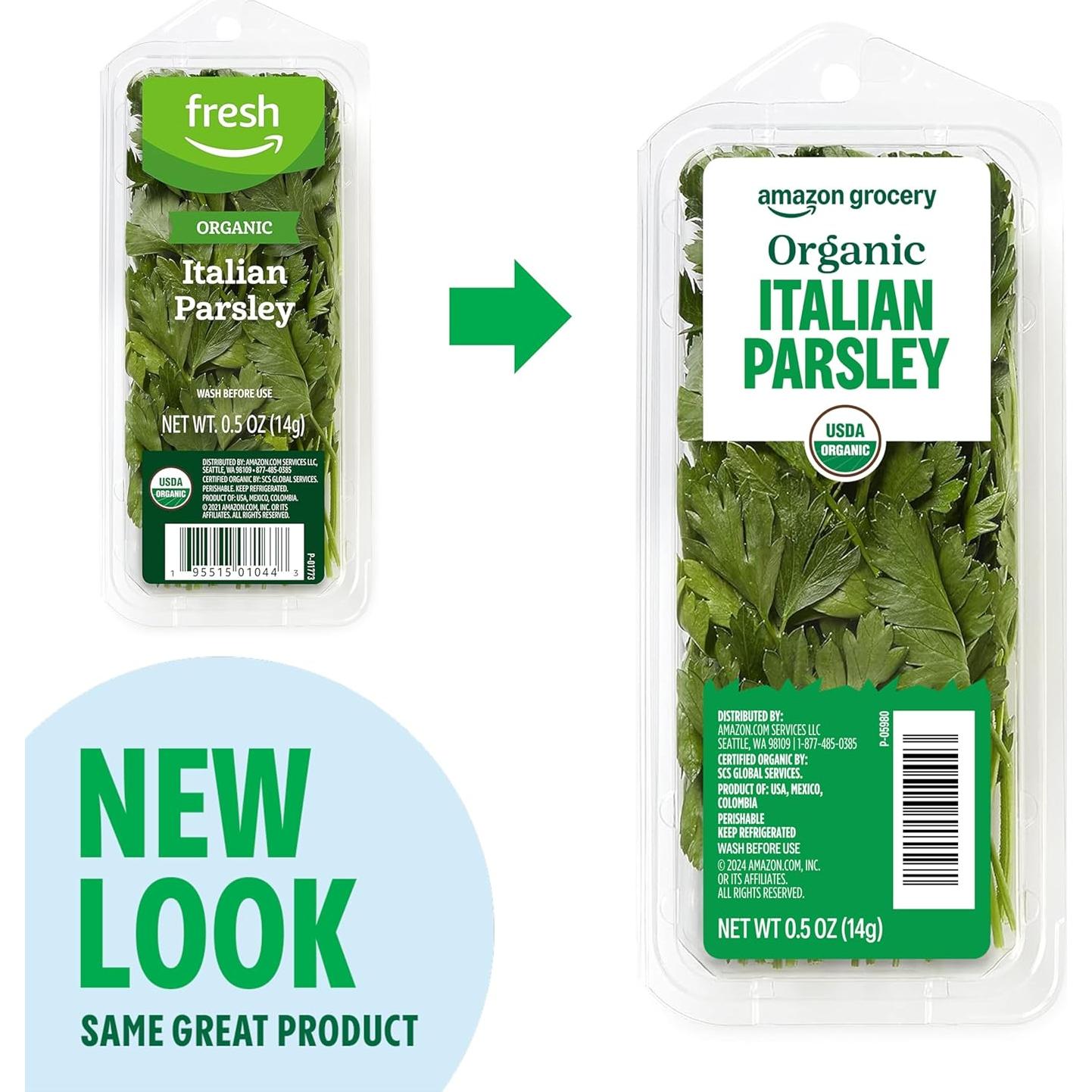 Amazon Grocery, Organic Italian Parsley, 0.5 Oz (Previously Fresh Brand, Packaging May Vary)