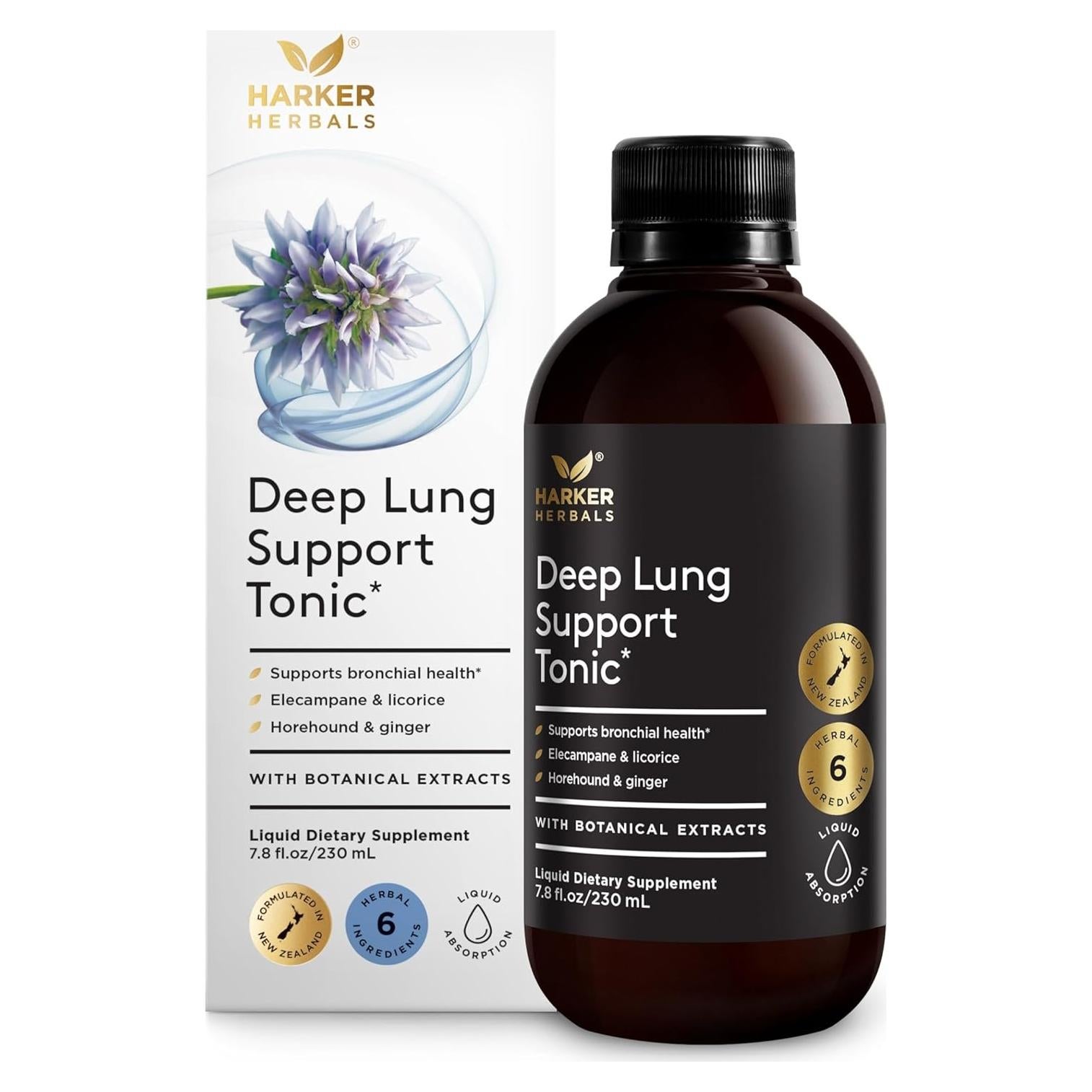 Tónico Herbal Respiratorio Harker 230 ml - Apoyo Pulmonar