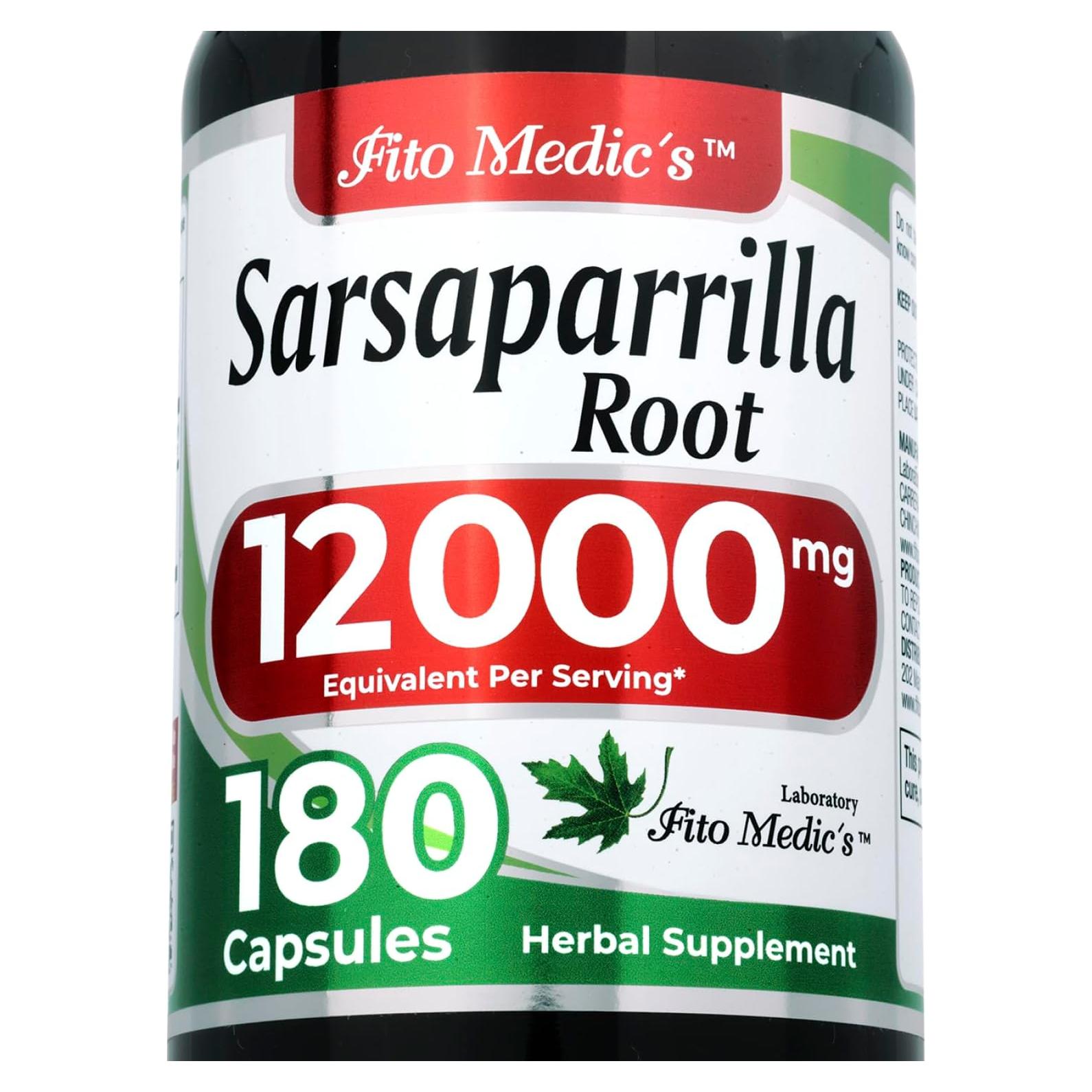 Cápsulas de Sarsaparilla FITO MEDIC'S 180 Unidades 600 mg