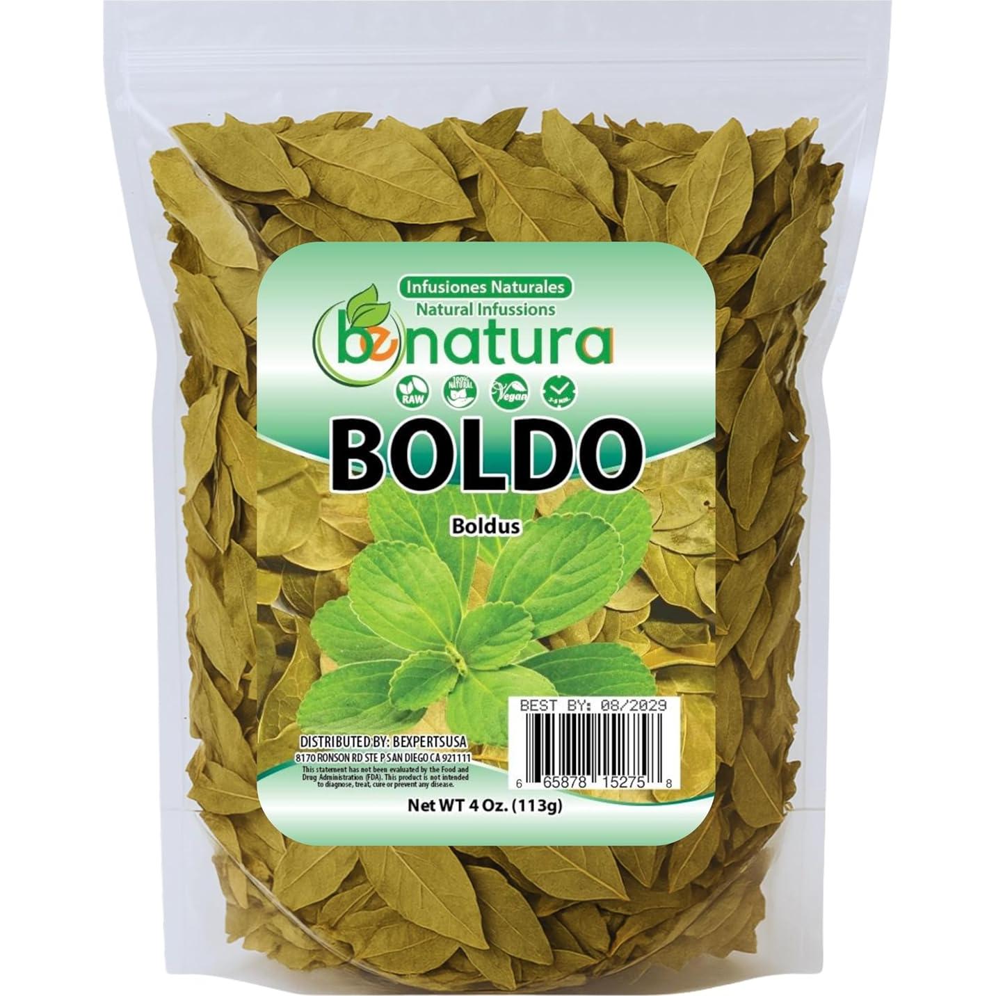 Hojas de Boldo 113.4 g - 100% Natural, Vegano, Sin OGM - Té Herbal