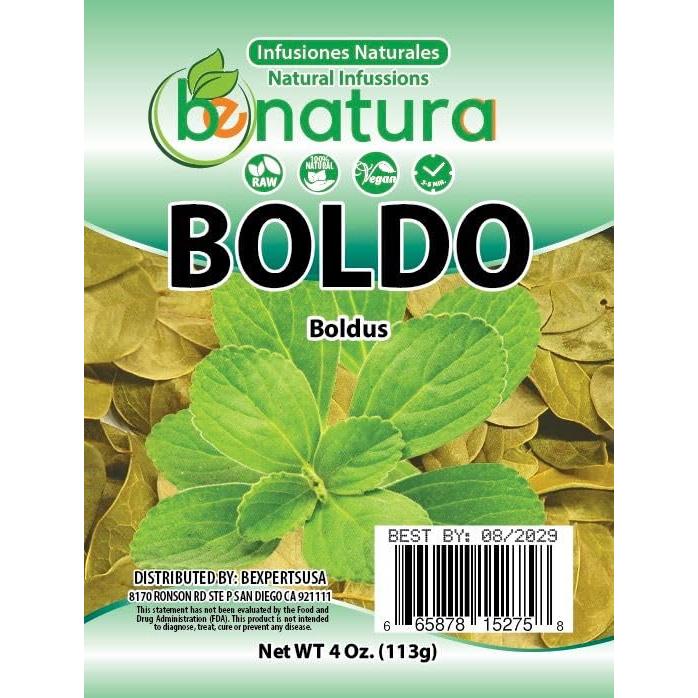 Hojas de Boldo 113.4 g - 100% Natural, Vegano, Sin OGM - Té Herbal