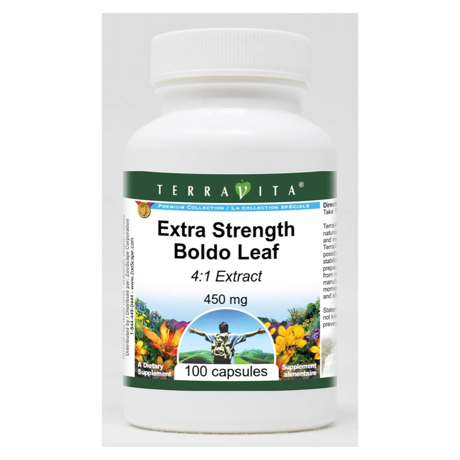 Extracto de Hoja de Boldo TerraVita 450 mg - 300 Cápsulas