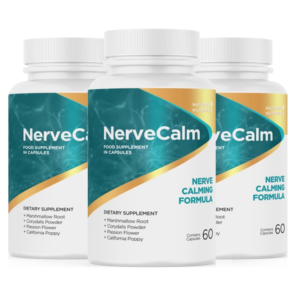 NerveCalm Suplemento Natural Calm 60 Cápsulas Veganas