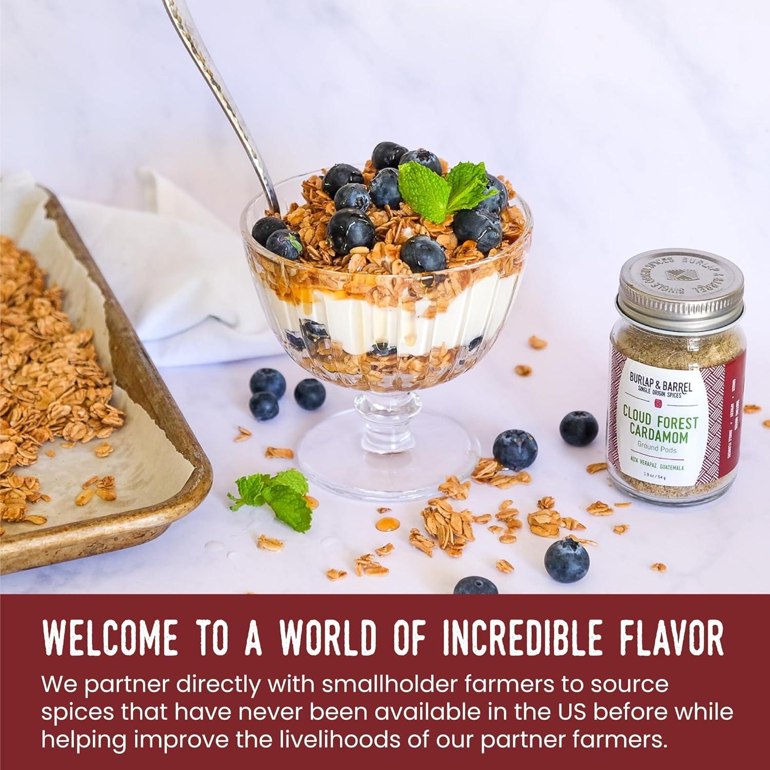 Cardamomo Bosque Nublado Burlap & Barrel 53.86g - Especias Dulces y Ácidas