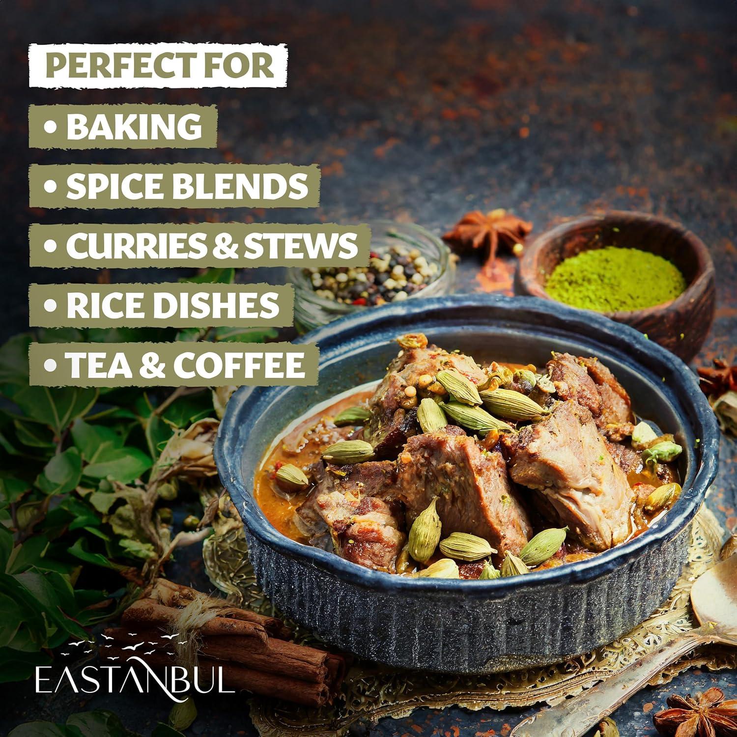 Vainas de Cardamomo Verde Eastanbul 60g 100% Natural Vegano