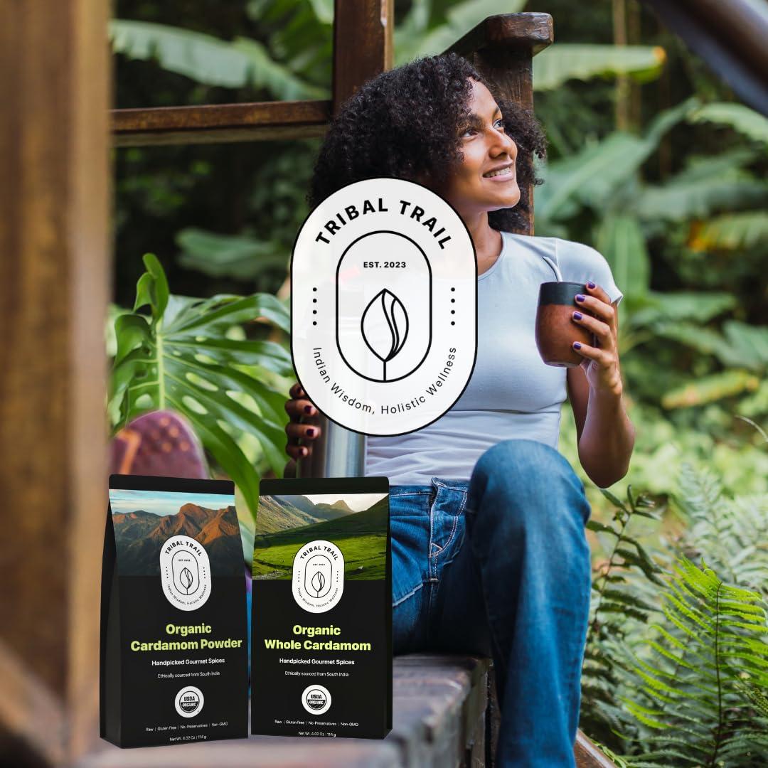 Cardamomo Molido Orgánico Tribal Trail 114 g - Sostenible y Ético
