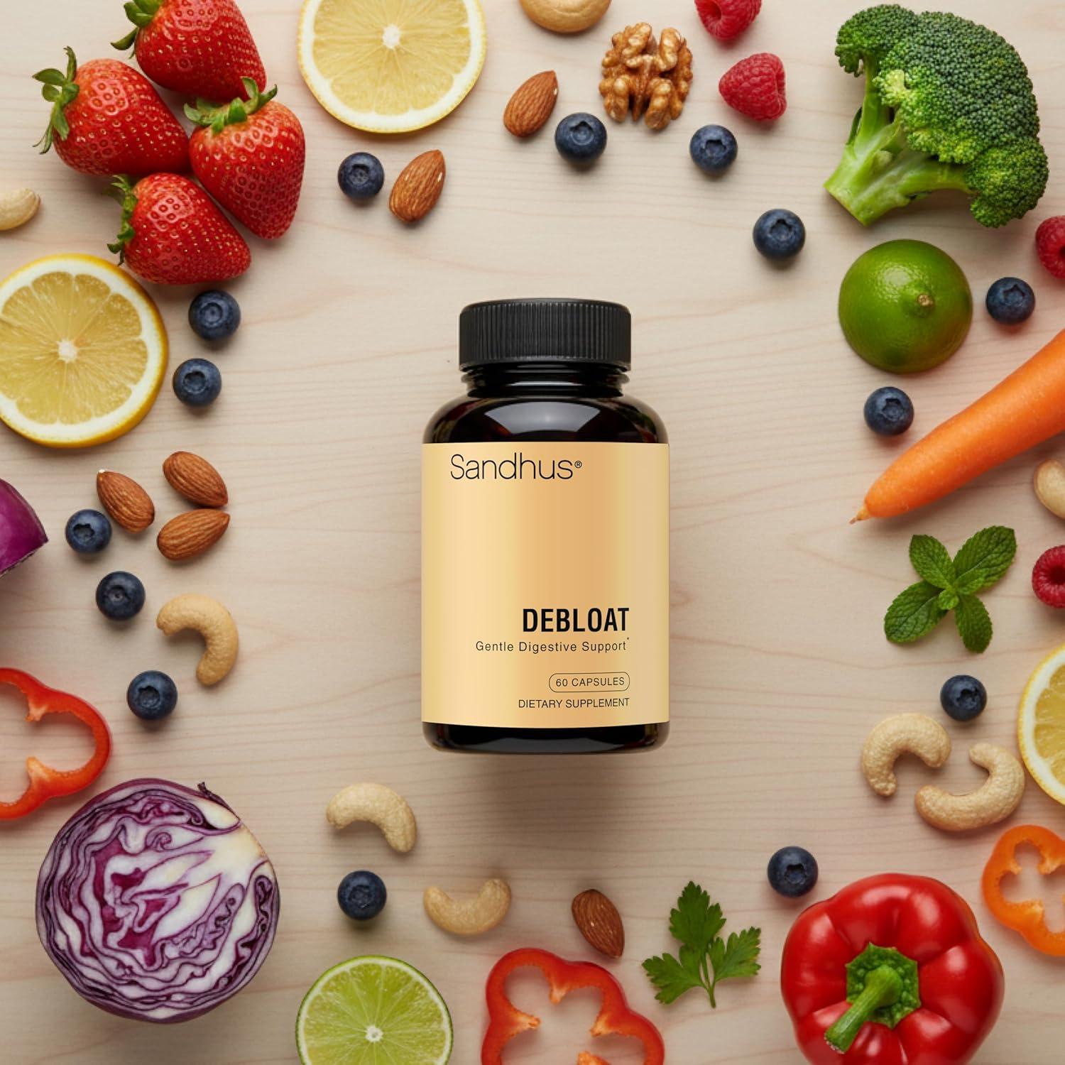 Cápsulas Digestivas Debloat Sandhu | 60 Unidades | Alivio Rápido