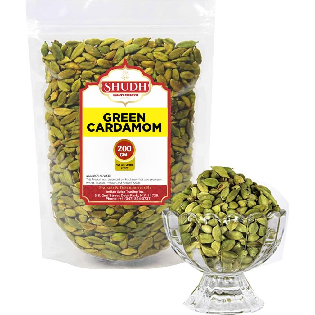Cardamomo Verde Shudh 200 g - Especia Gourmet Natural