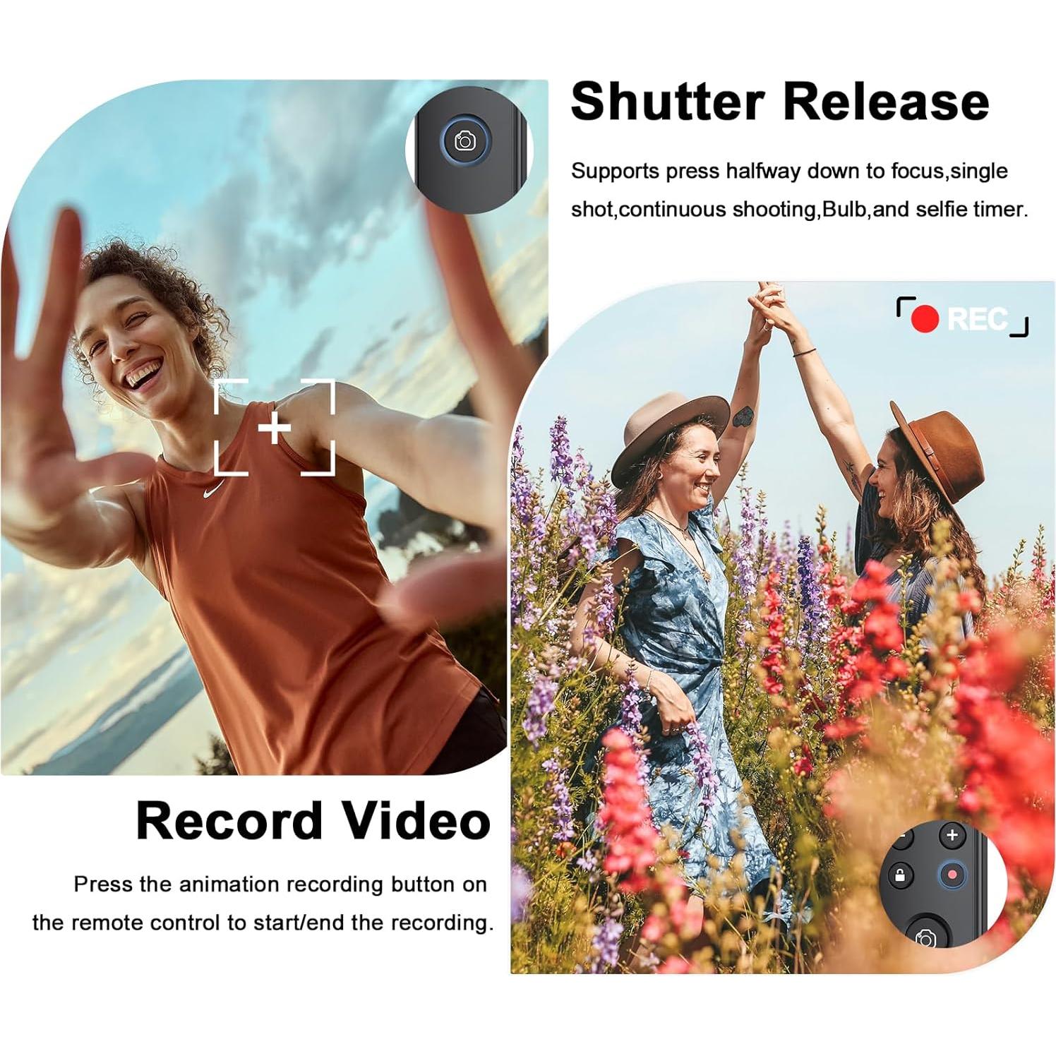 Control Remoto Inalámbrico AODELAN para Fujifilm - Negro